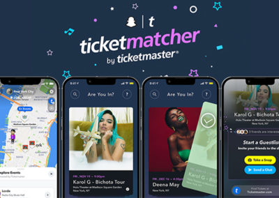 I fan ora possono scoprire i biglietti ufficiali attraverso Snapchat